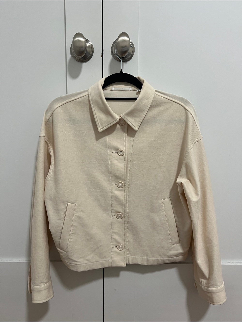 Uniqlo Cream Button-Front Women's Jacket